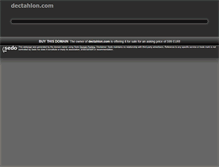 Tablet Screenshot of dectahlon.com